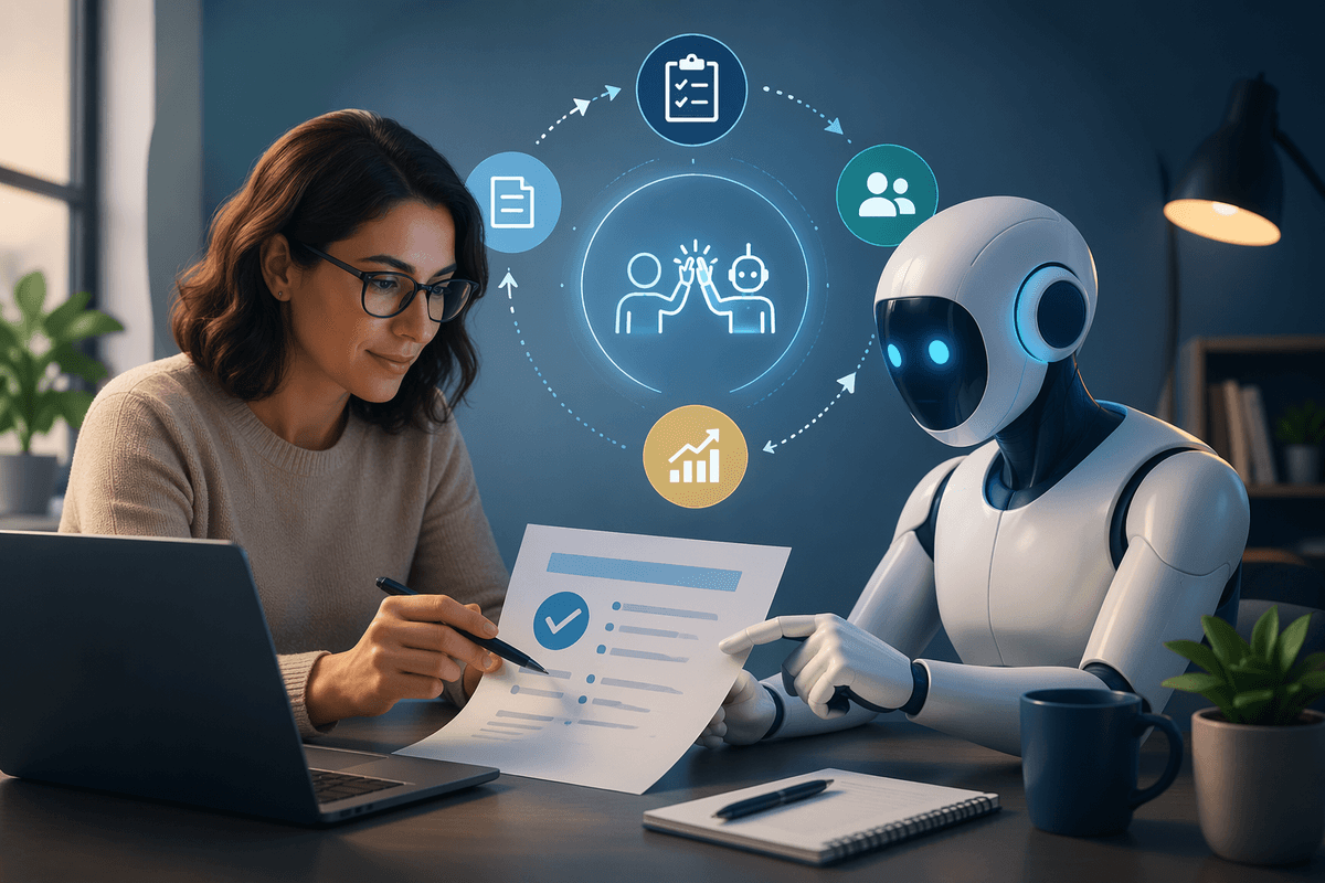 Human-AI Collaboration Improves Assistant Performance